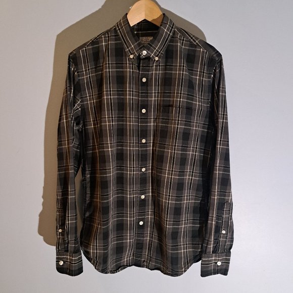 J. Crew Men's Medium Regular Fit Long Sleeve Button Down Plaid Shirt Style 44726 - Picture 1 of 12